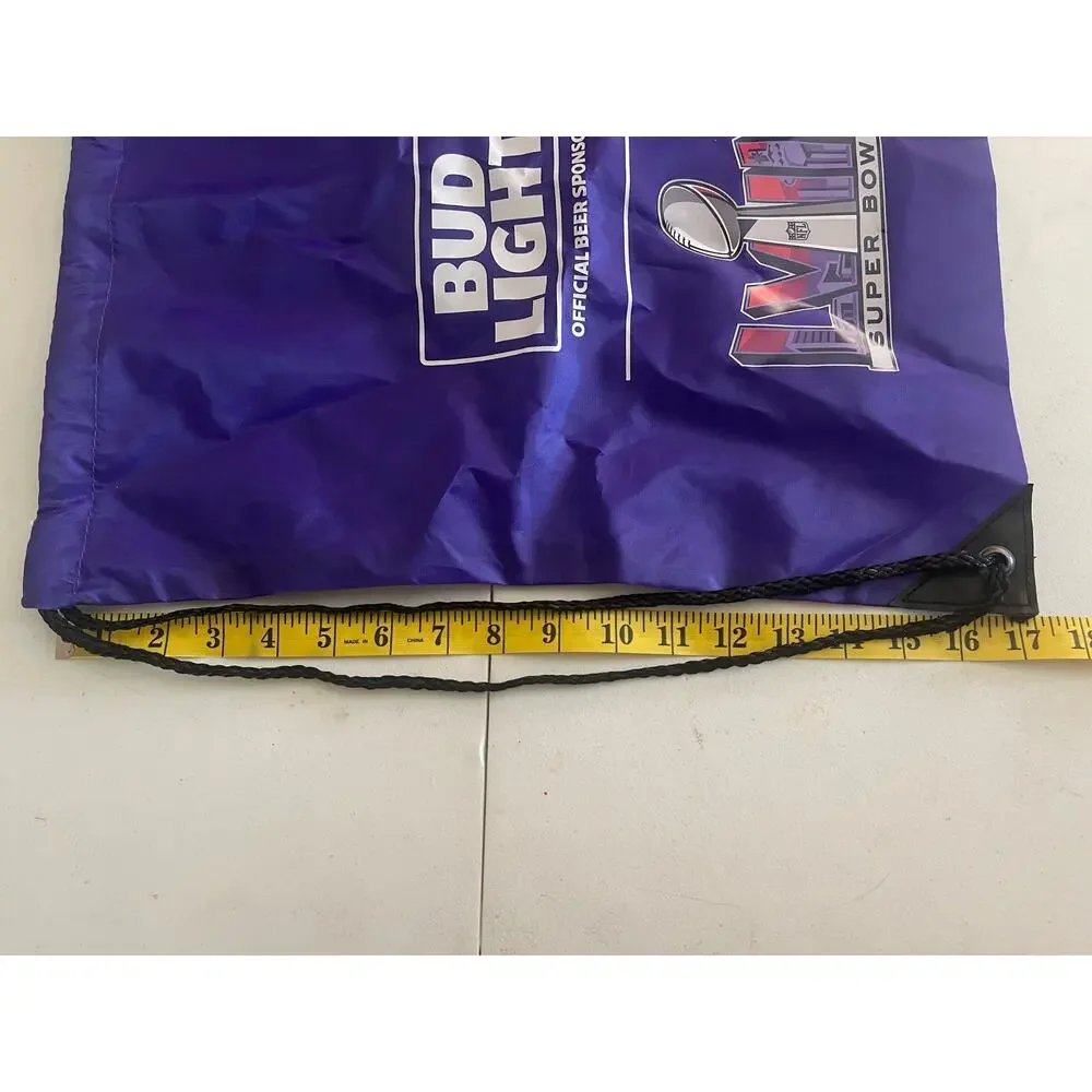 Bud Light Super Bowl LVlll  Drawstring Cinch Back Pack